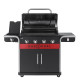Barbecue à gaz Char-Broil Gas2Coal 2.0 440 - 30mb Griddle Bundle + Plancha