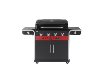 Barbecue à gaz Char-Broil Gas2Coal 2.0 440 - 30mb Griddle Bundle + Plancha