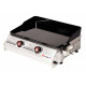 Plancha à gaz Somagic So Premium 2 feux fabriquée en France avec plaque de cuisson en fonte émaillée