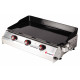 Plancha à gaz Somagic So Premium 3 feux fabriquée en France avec plaque de cuisson en fonte émaillée
