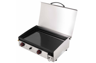 Plancha à gaz Somagic Arenc avec plaque de cuisson en fonte émaillée