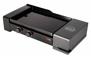 Plancha à gaz Somagic So Burger avec plaque de cuisson en fonte émaillée