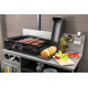 Plancha à gaz Somagic So Burger avec plaque de cuisson en fonte émaillée
