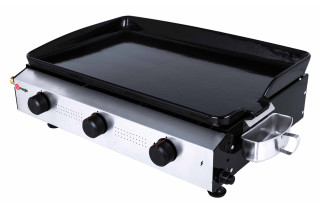 Plancha à gaz Somagic Anéto avec plaque de cuisson en fonte émaillée