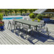 Ensemble table et chaises de jardin en aluminium DCB Garden 10 personnes noir Miami