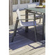 Ensemble table et chaises de jardin en aluminium DCB Garden 10 personnes noir Miami