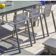 Ensemble table et chaises de jardin en aluminium DCB Garden 10 personnes noir Miami