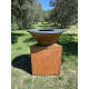 Brasero Tradition classique corten 80