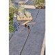 Table de jardin ANNECY (175x100) en aluminium et plateau HPL - BLANC