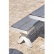 Table de jardin ANNECY (175x100) en aluminium et plateau HPL - BLANC