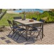 Lot composé d'une table BOSTON-TB150 et de 6 chaises de jardin C43-NTN pliantes