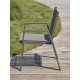 Lot composé d'une table de jardin FLORIDE-TB240-ALU-Q avec rallonge et de 8 fauteuils FLORIDE-FT-QUARTZ empilables