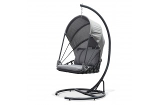 Balancelle de jardin LACANAU avec coussins - GRIS ANTHRACITE