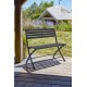 Banc de jardin pliant MARIUS en aluminium - GRIS ANTHRACITE