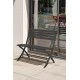 Banc de jardin pliant MARIUS en aluminium - GRIS ANTHRACITE