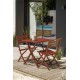 Chaise de jardin pliante MARIUS en aluminium - TERRACOTTA
