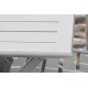 Table de jardin pliante MARIUS (140x80 cm) en aluminium - GRIS
