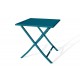 Guéridon de jardin pliant MARIUS (70x70 cm) en aluminium - BLEU CANARD