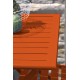 Guéridon de jardin pliant MARIUS (70x70 cm) en aluminium - ORANGE