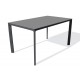 Table de jardin MEET (160x90 cm) en aluminium laqué et peinture Epoxy - GRIS ANTHRACITE