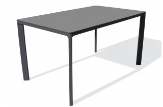 Table de jardin MEET (160x90 cm) en aluminium laqué et peinture Epoxy - GRIS ANTHRACITE
