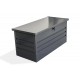 Coffre de jardin SCATOLA 350L en acier galvanisé - GRIS ANTHRACITE