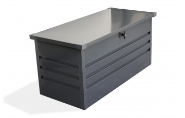Coffre de jardin SCATOLA 350L en acier galvanisé - GRIS ANTHRACITE