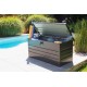 Coffre de jardin SCATOLA 350L en acier galvanisé - GRIS ANTHRACITE
