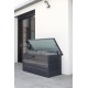Coffre de jardin SCATOLA 350L en acier galvanisé - GRIS ANTHRACITE