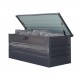 Coffre de jardin SCATOLA 600L en acier galvanisé - GRIS ANTHRACITE