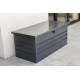 Coffre de jardin SCATOLA 600L en acier galvanisé - GRIS ANTHRACITE