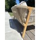 Salon bas de jardin SERENA 7 places en bois d'acacia - WOOD