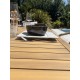Ensemble repas de jardin SERENA (170x90 cm) 6 places en bois d'acacia - WOOD