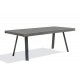 Table de jardin STOCKHOLM (200/300x96 cm) en aluminium avec rallonge intégrée - GRIS ANTHRACITE