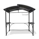 ABRI BARBECUE (240x150 cm) en aluminium et polycarbonate - GRIS ANTHRACITE