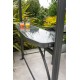 ABRI BARBECUE (240x150 cm) en aluminium et polycarbonate - GRIS ANTHRACITE