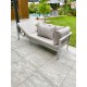 Ensemble repas de jardin ANTALYA 9 places en aluminium - GRIS