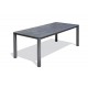 Table de jardin CAMARGUE (220x100 cm) en aluminium et plateau céramique - GRIS ANTHRACITE