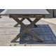 Table de jardin FLORIDE (180/240x100 cm) en aluminium avec rallonge automatique - QUARTZ