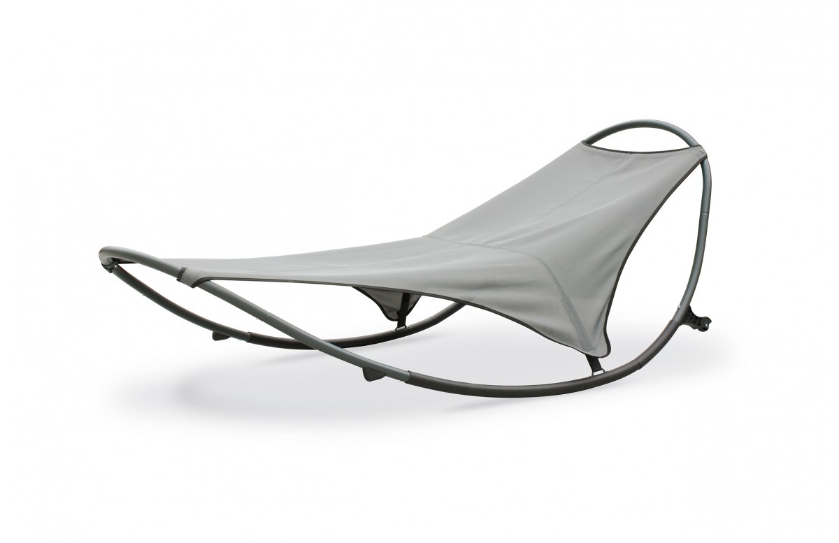 Bain de soleil basculant HENDAYE en acier - GRIS