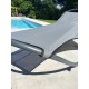 Bain de soleil basculant HENDAYE en acier - GRIS
