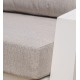 Salon bas de jardin IBIZA 5 places en aluminium - BLANC