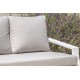 Salon bas de jardin IBIZA 5 places en aluminium - BLANC