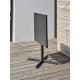 Guéridon de jardin LOUISE (70x70 cm) avec plateau pliant en acier - ANTHRACITE