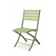Chaise de jardin pliante MARIUS en aluminium - VERT LAGUNE