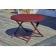 Table de jardin pliante MARIUS (diam. 110 cm) en aluminium - CARMIN