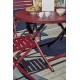 Table de jardin pliante MARIUS (diam. 110 cm) en aluminium - CARMIN