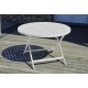 Table de jardin pliante MARIUS (diam. 110 cm) en aluminium - GRIS