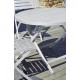 Table de jardin pliante MARIUS (diam. 110 cm) en aluminium - GRIS