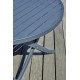 Table de jardin pliante MARIUS (diam. 110 cm) en aluminium - GRIS ANTHRACITE